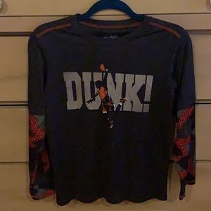 Grey/Orange/White Long Sleeve Shirt